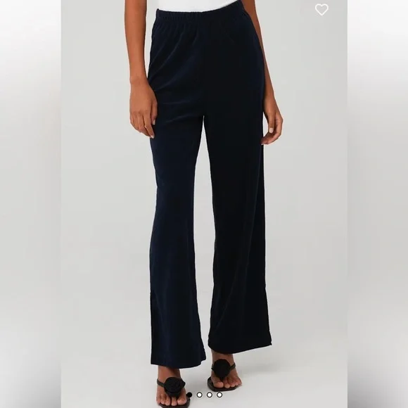 NWT Araminta James HARLOW TERRY PANT $118 - color midnight navy - Size MEDIUM - Picture 4 of 9